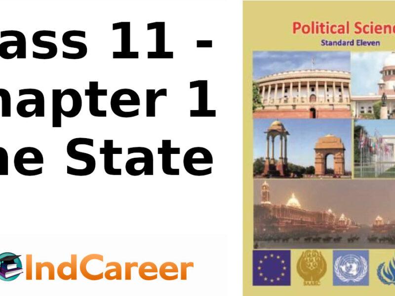 Maharashtra Board Solutions Class 11-Political Science: Chapter 1- The State