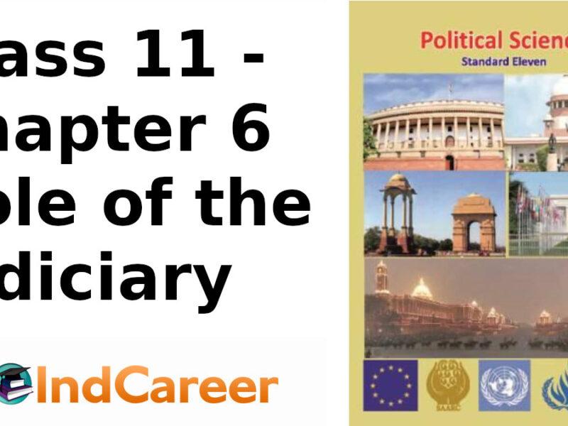 Maharashtra Board Solutions Class 11-Political Science: Chapter 6- Role of the Judiciary