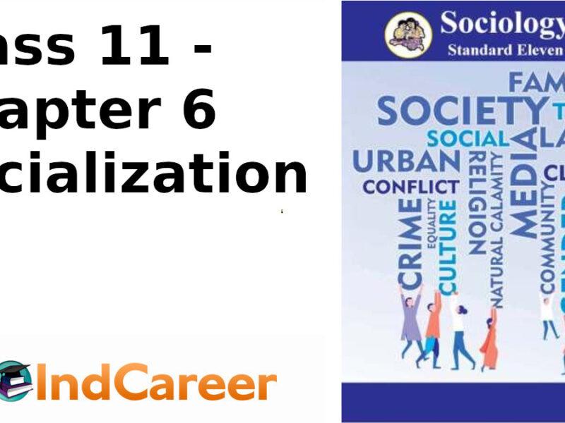 Maharashtra Board Solutions Class 11-Sociology: Chapter 6- Socialization