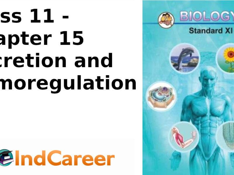 Maharashtra Board Solutions Class 11-Biology: Chapter 15- Excretion and Osmoregulation