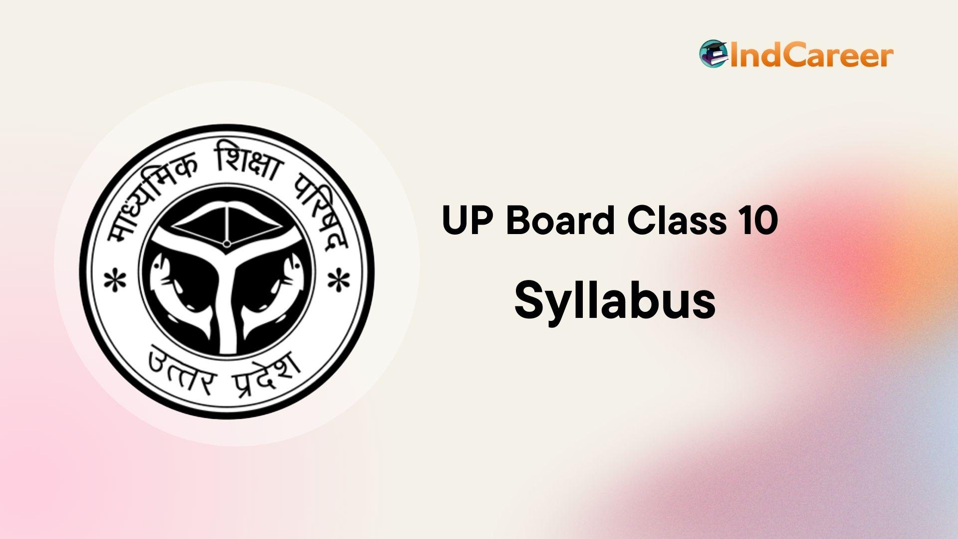 UP Board 10th Syllabus, Download PDF