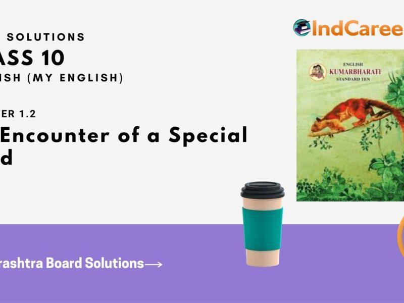 Maharashtra Board Solutions for Class 10- English (My English): Chapter 1.2- An Encounter of a Special Kind