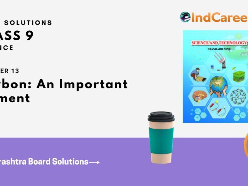Maharashtra Board Solutions for Class 9- Science: Chapter 13- Carbon: An Important Element