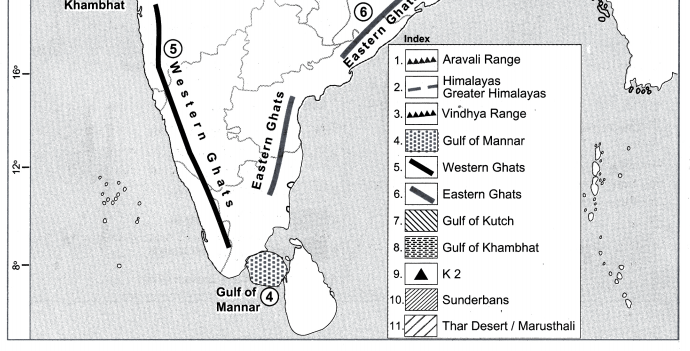 Maharashtra Board Class 10 Geography Solutions Chapter 3 Physiography and Drainage 6