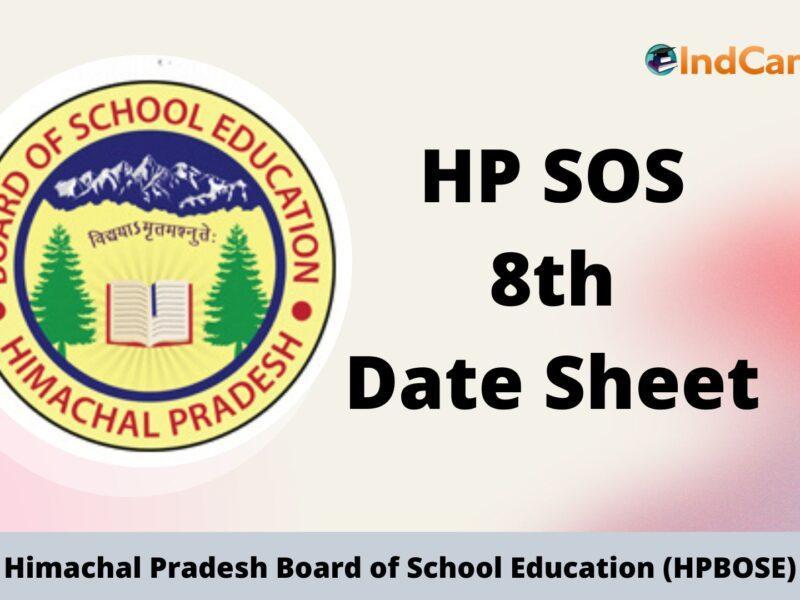 HPSOS 8th Date Sheet