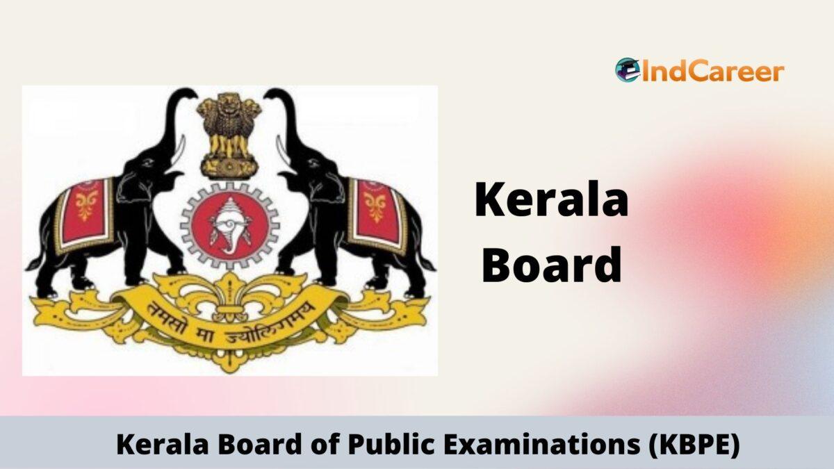 Kerala Board: Time Table, Hall Ticket, Result