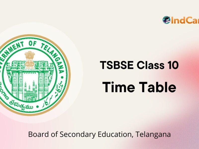 TS SSC Time Table, Download Telangana Board TS BSE10th Datesheet