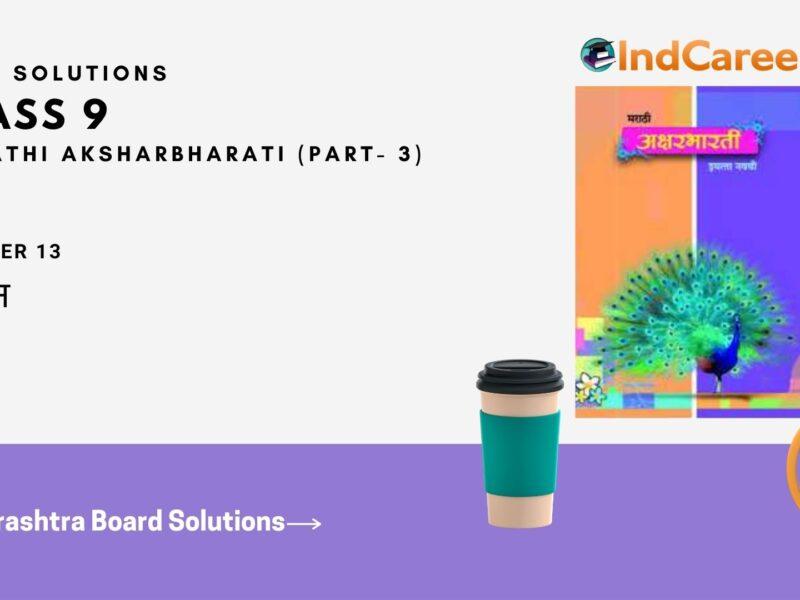 Maharashtra Board Solutions for Class 9- Marathi Aksharbharati (Part- 4): Chapter 13- तिफन