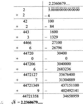 Maharashtra Board Class 9 Maths Solutions Chapter 2 Real Numbers Practice Set 2.1 9
