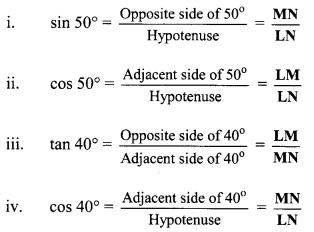 Maharashtra Board Class 9 Maths Solutions Chapter 8 Trigonometry Practice Set 8.1 6