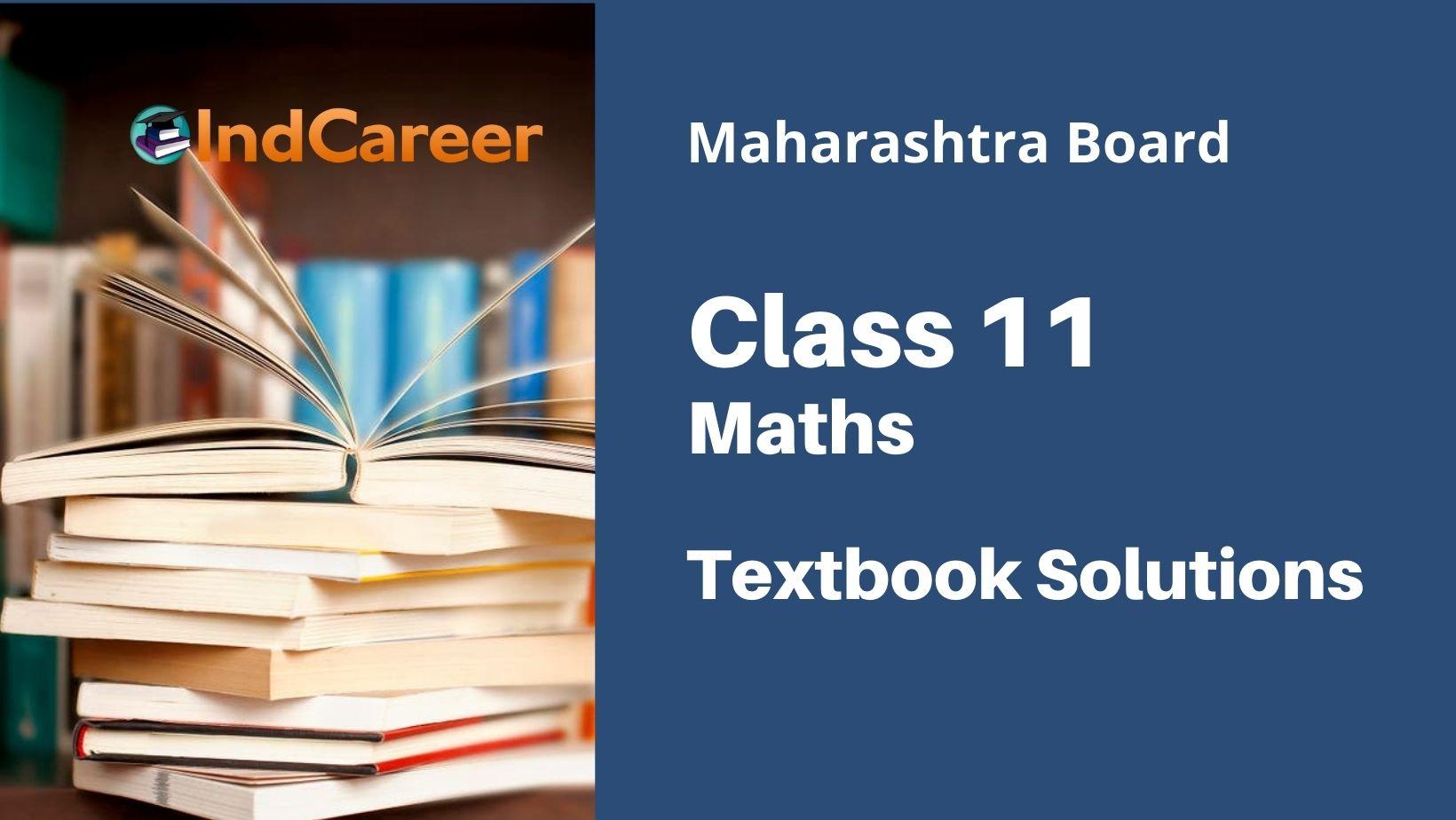 Maharashtra board class 11 maths book solutions indcareer schools