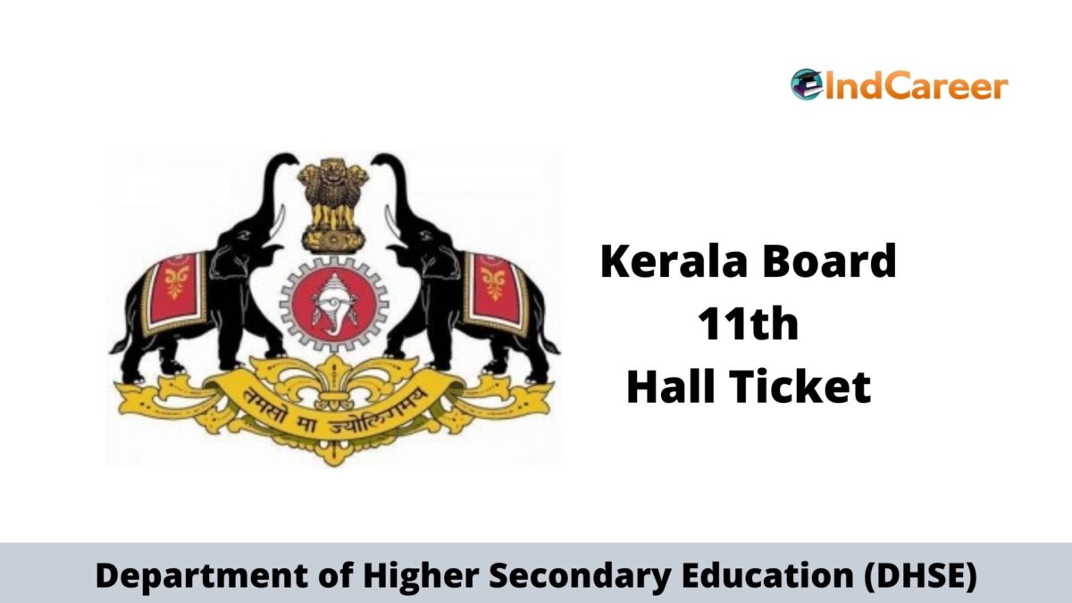 Kerala Plus One Hall Ticket