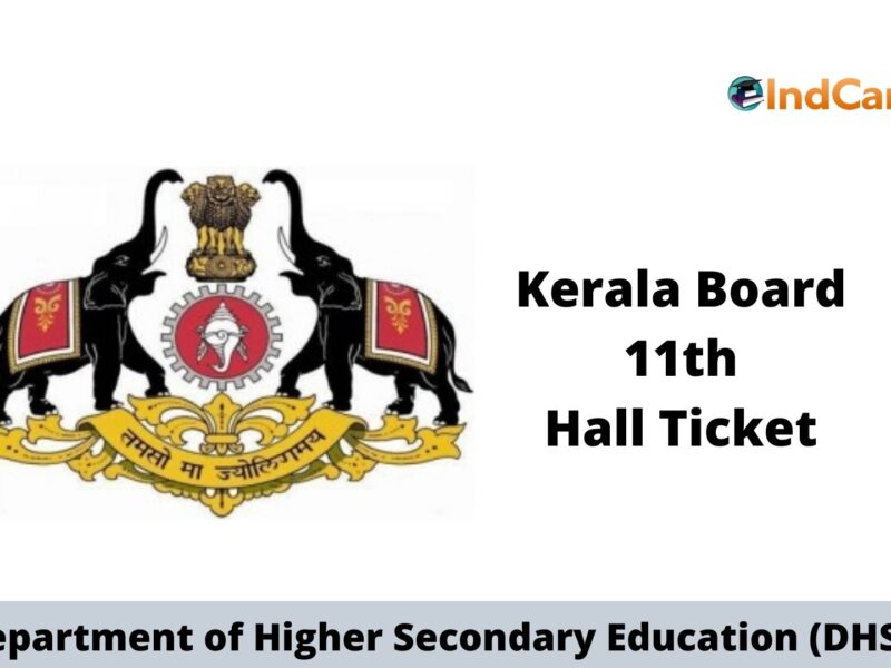 Kerala Plus One Hall Ticket