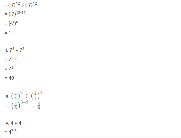 Maharashtra Board Solutions Class 7-Maths (Practice Set 28): Chapter 6- Indices