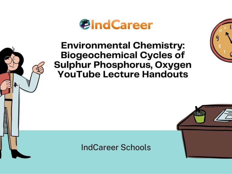 Environmental Chemistry: Biogeochemical Cycles of Sulphur Phosphorus, Oxygen YouTube Lecture Handouts