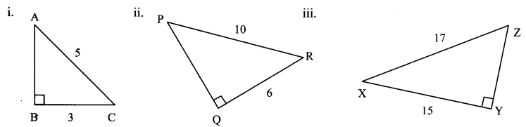 Maharashtra Board Class 7 Maths Solutions Chapter 13 Pythagoras' Theorem Practice Set 48 8