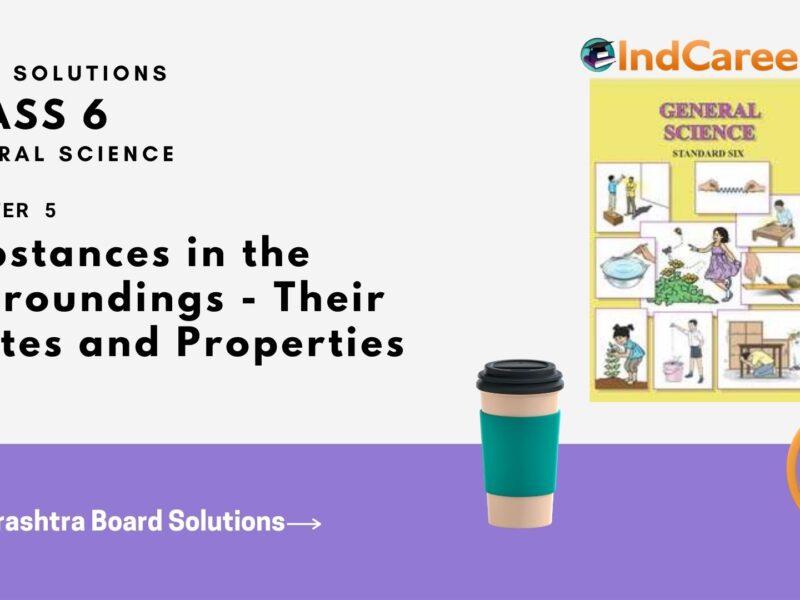 Maharashtra Board Solutions Class 6-Science: Chapter 5- Substances in the Surroundings - Their States and Properties