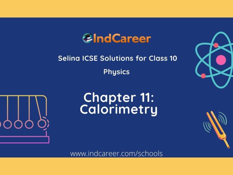 Selina Class 10 ICSE Solutions Physics : Chapter 11- Calorimetry