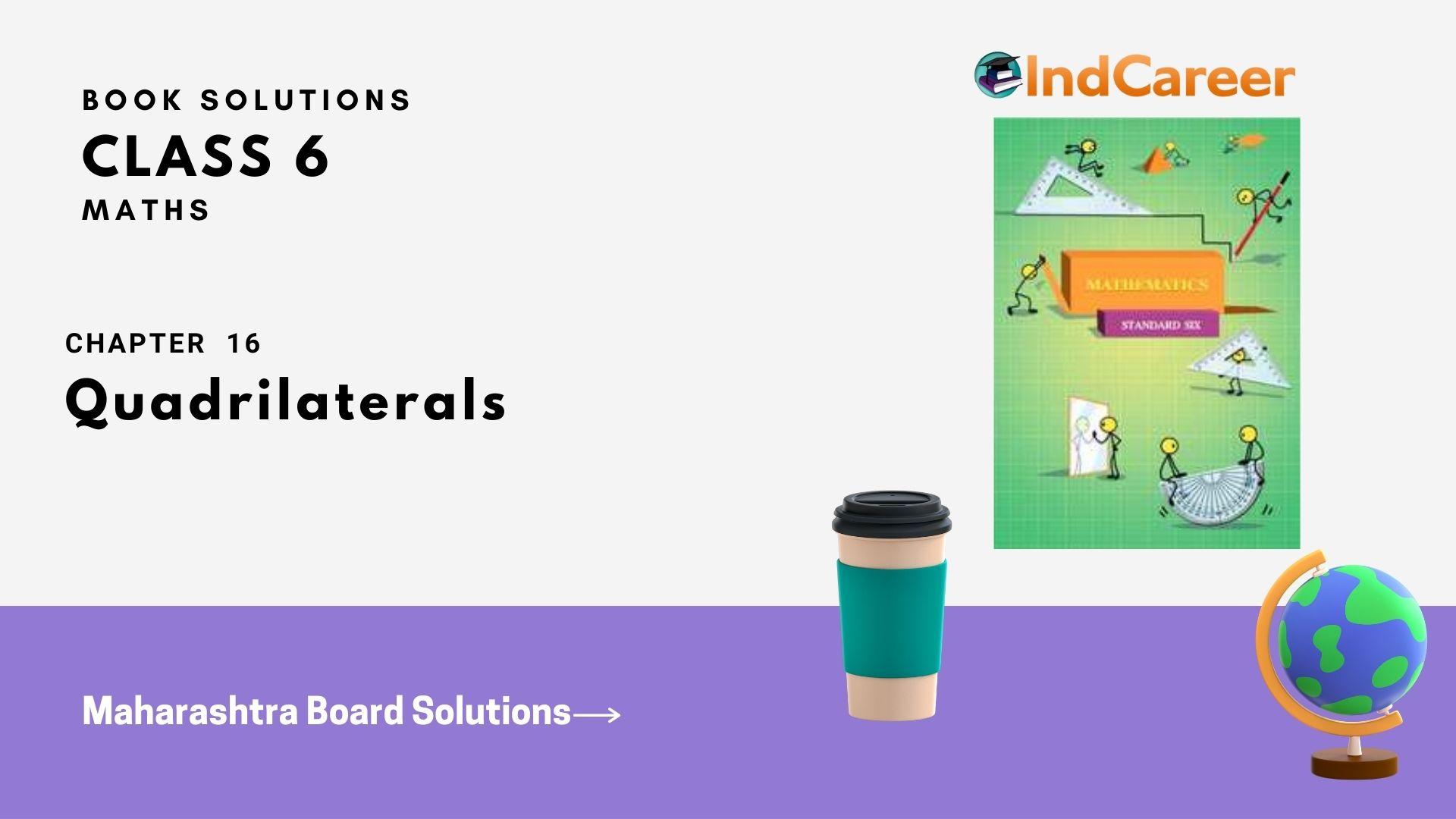 Maharashtra Board Solutions Class 6-Maths (Practice Set 38): Chapter 16- Quadrilaterals