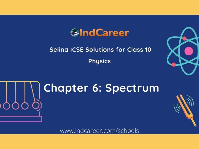 Selina Class 10 ICSE Solutions Physics : Chapter 6- Spectrum