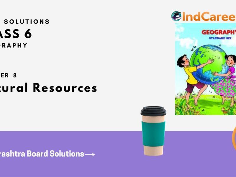 Maharashtra Board Solutions Class 6-Geography: Chapter 8- Natural Resources