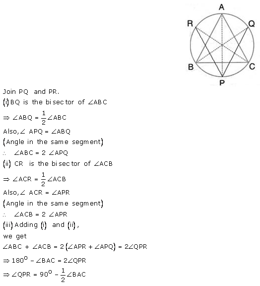 Selina Concise Mathematics Class 10 ICSE Solutions Circles - 81