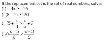 Selina Concise Mathematics Class 10 ICSE Solutions Linear Inequations (in one variable) - 6