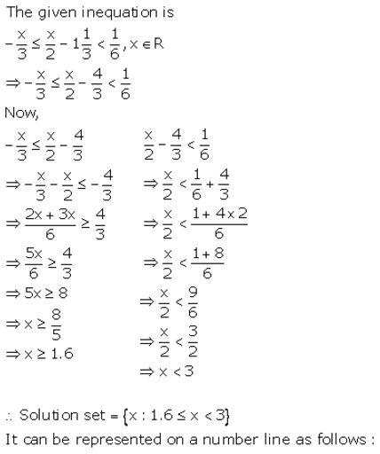 Selina Concise Mathematics Class 10 ICSE Solutions Linear Inequations (in one variable) - 62