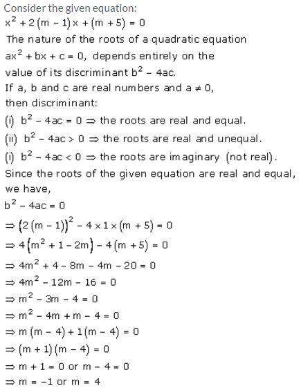 Selina Concise Mathematics Class 10 ICSE Solutions Quadratic Equations - 110