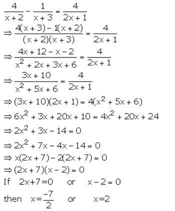 Selina Concise Mathematics Class 10 ICSE Solutions Quadratic Equations - 32