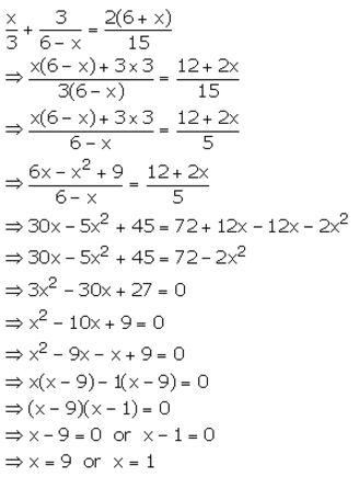 Selina Concise Mathematics Class 10 ICSE Solutions Quadratic Equations - 39