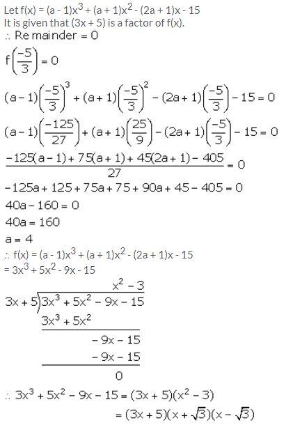 Selina Concise Mathematics Class 10 ICSE Solutions Remainder and Factor Theorems - 37