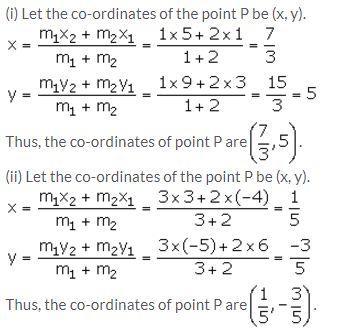 Selina Concise Mathematics Class 10 ICSE Solutions Section and Mid-Point Formula - 1
