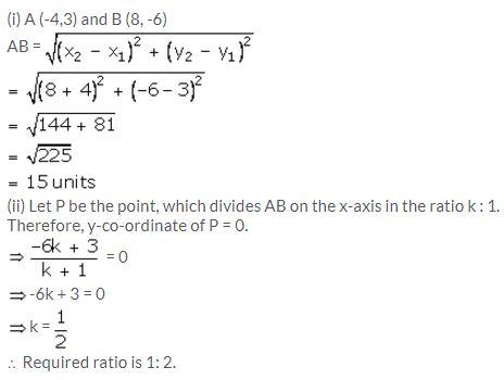 Selina Concise Mathematics Class 10 ICSE Solutions Section and Mid-Point Formula - 21