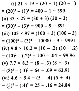 Selina Concise Mathematics Class 8 ICSE Solutions Chapter 12 Algebraic Identities Ex 12A 6