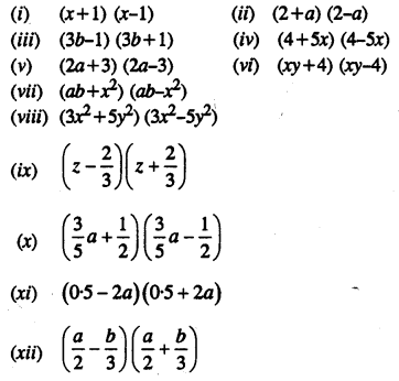 Selina Concise Mathematics Class 8 ICSE Solutions Chapter 12 Algebraic Identities Ex 12A Q2