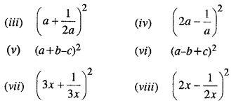 Selina Concise Mathematics Class 8 ICSE Solutions Chapter 12 Algebraic Identities Ex 12B Q1