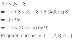 Selina Concise Mathematics Class 8 ICSE Solutions Chapter 15 Linear Inequations (Including Number Lines) Ex 15A 4