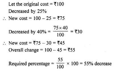 Selina Concise Mathematics Class 8 ICSE Solutions Chapter 7 Percent and Percentage Ex 7A 21