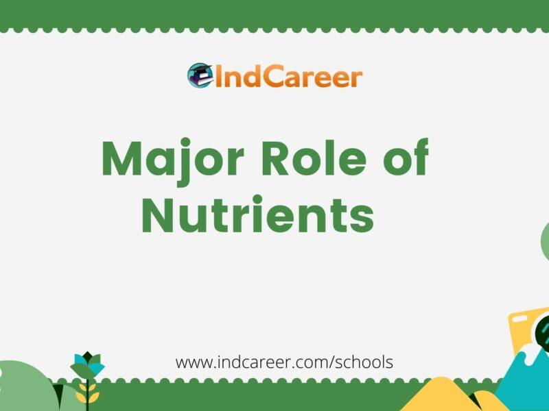 Major Role of Nutrients