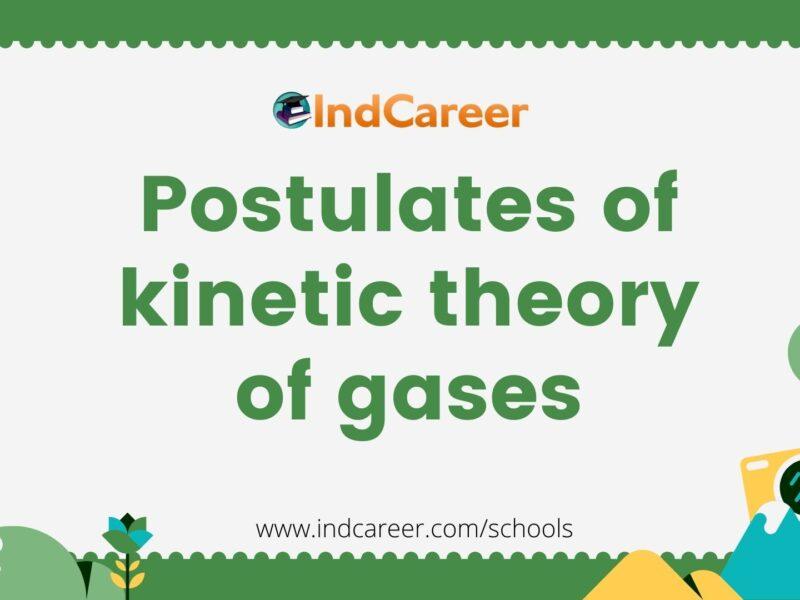 Postulates of kinetic theory of gases