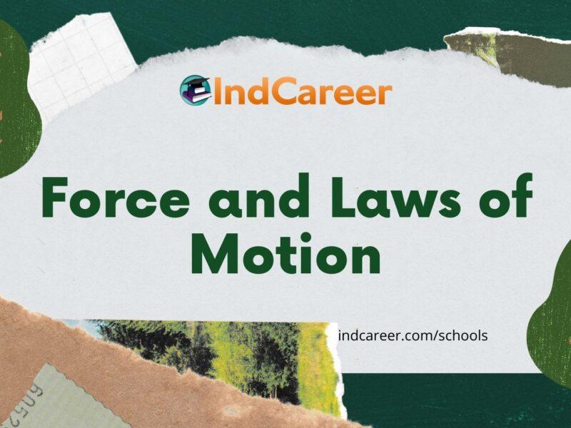 Force and Laws of Motion