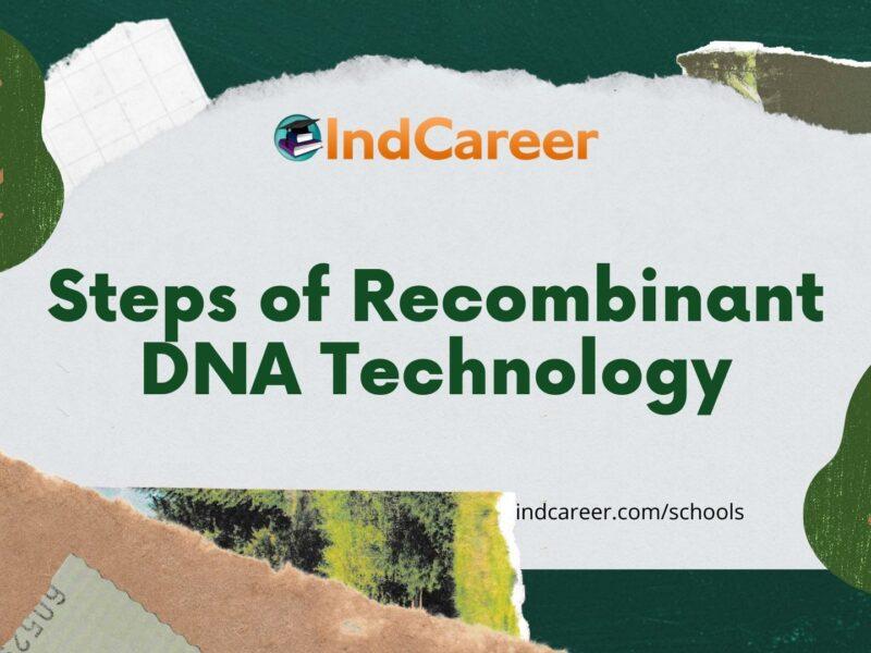 Steps of recombinant DNA technology
