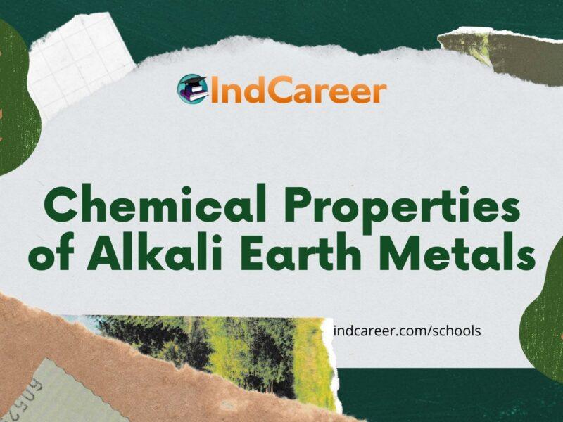 Chemical Properties of Alkali Earth Metals: