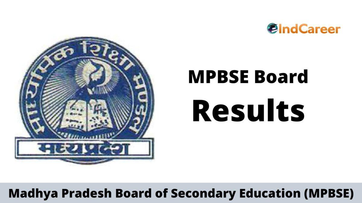 Madhya pradesh board result check mpbse result for class 5 8 9 10 11