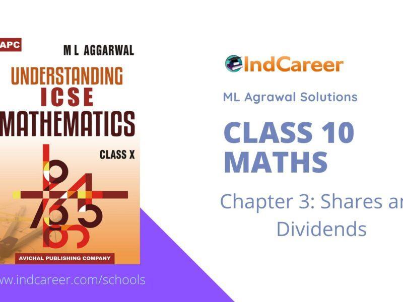 ML Aggarwal Solutions for Class 10 Maths Chapter 3- Shares and Dividends