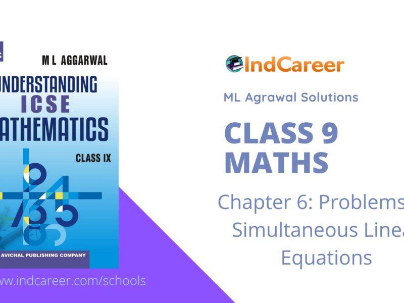 ML Aggarwal Solutions for Class 9 Maths Chapter 6- Problems on Simultaneous Linear Equations