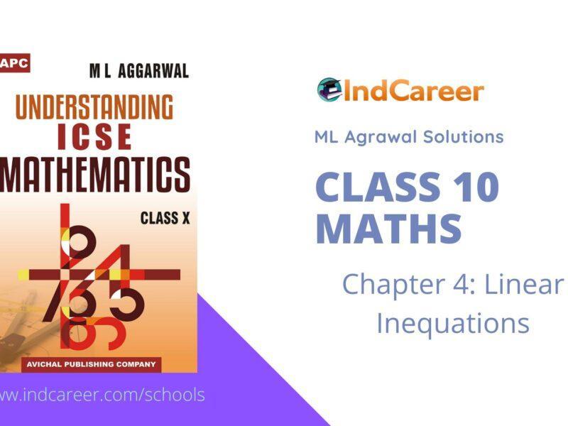 ML Aggarwal Solutions for Class 10 Maths Chapter 4- Linear Inequations