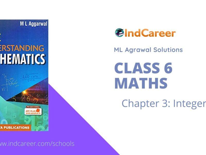 ML Aggarwal Solutions for Class 6 Maths Chapter 3- Integers