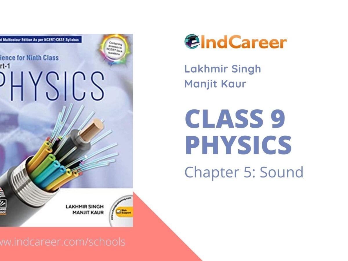 Lakhmir Singh Manjit Kaur Solutions for Class 9 Physics: Chapter 5- Sound